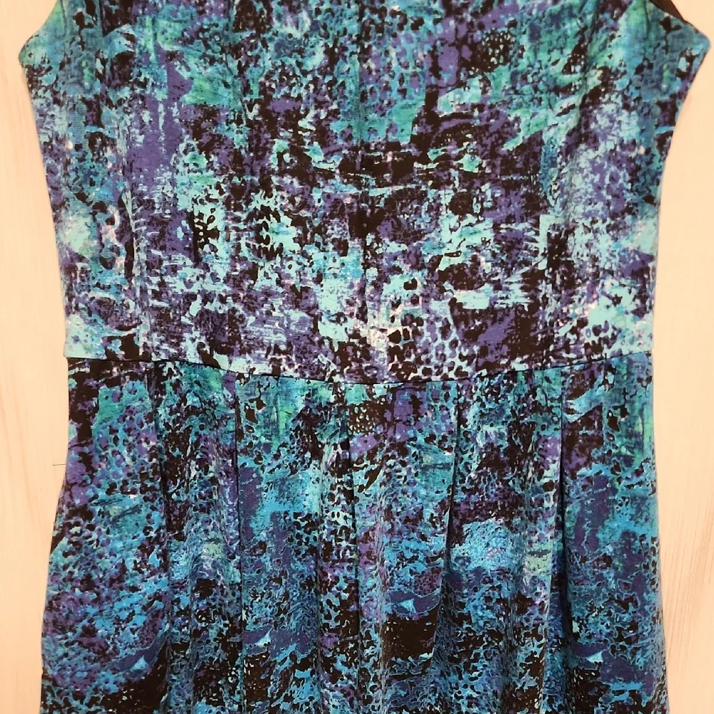 Mossimo Supply Co Blue Sleeveless A-line Mini Dress - Picture 3 of 7